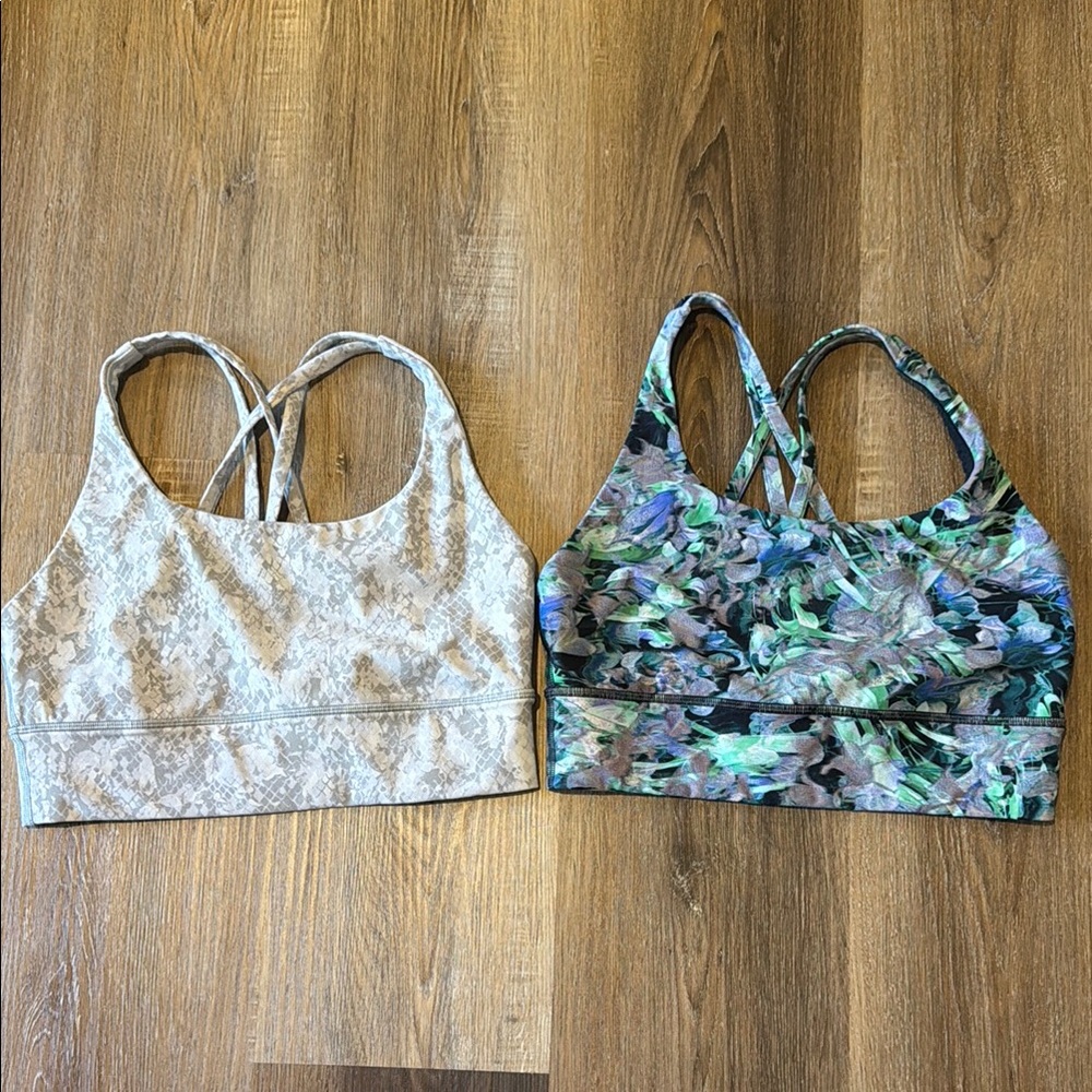 Bundle of 2 lululemon Energy bras size 6